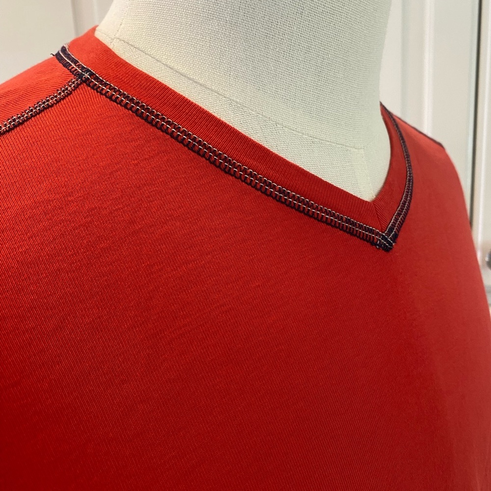 Agave Red Short Sleeve V-Neck Tee - Picture 4 of 5
